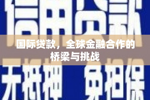 盐湖国际贷款，全球金融合作的桥梁与挑战