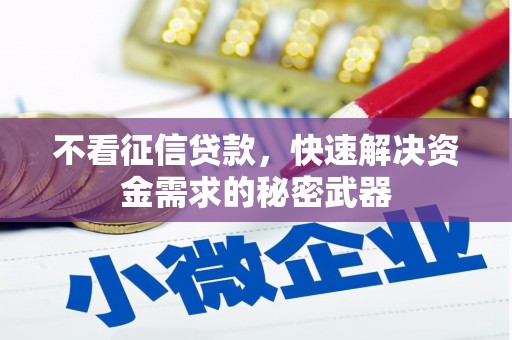 芒市不看征信贷款，快速解决资金需求的秘密武器