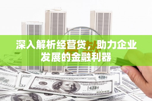 梧栖深入解析经营贷，助力企业发展的金融利器