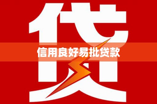 南涧信用良好易批贷款