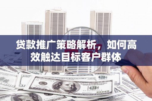 巴塘贷款推广策略解析，如何高效触达目标客户群体