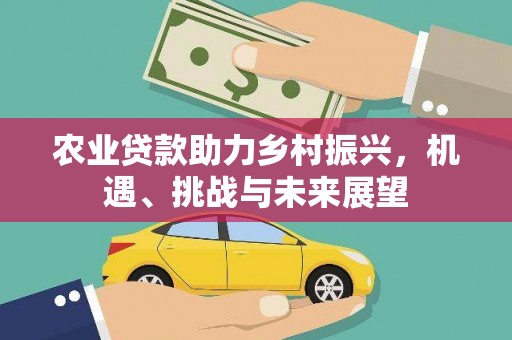 太和农业贷款助力乡村振兴，机遇、挑战与未来展望
