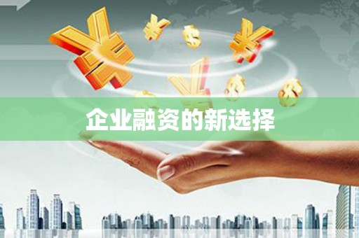 资溪企业融资的新选择