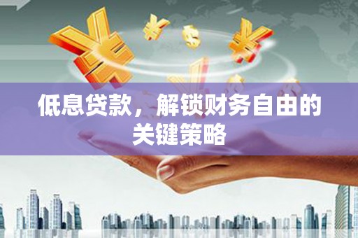 孝感低息贷款，解锁财务自由的关键策略