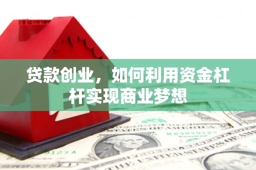 鹿野贷款创业，如何利用资金杠杆实现商业梦想