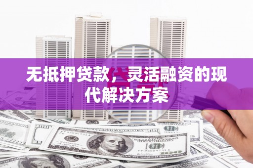 原阳无抵押贷款，灵活融资的现代解决方案