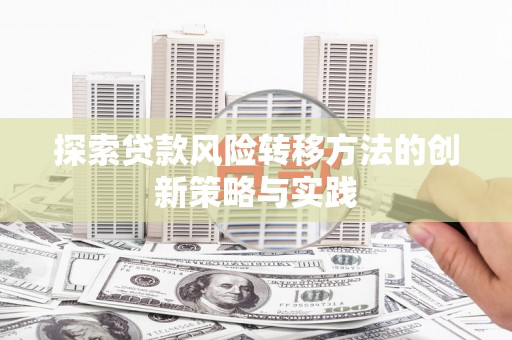 汝阳探索贷款风险转移方法的创新策略与实践